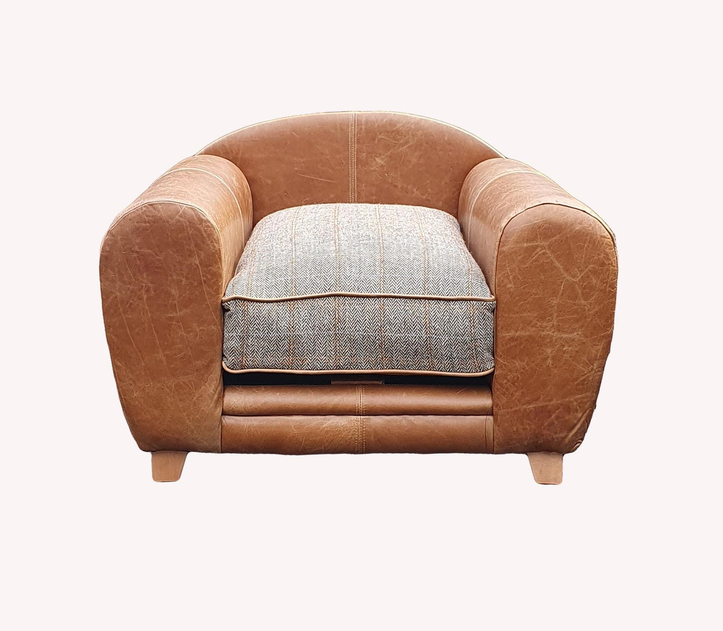 The Westy Leather Dog Sofa Bed - Medium
