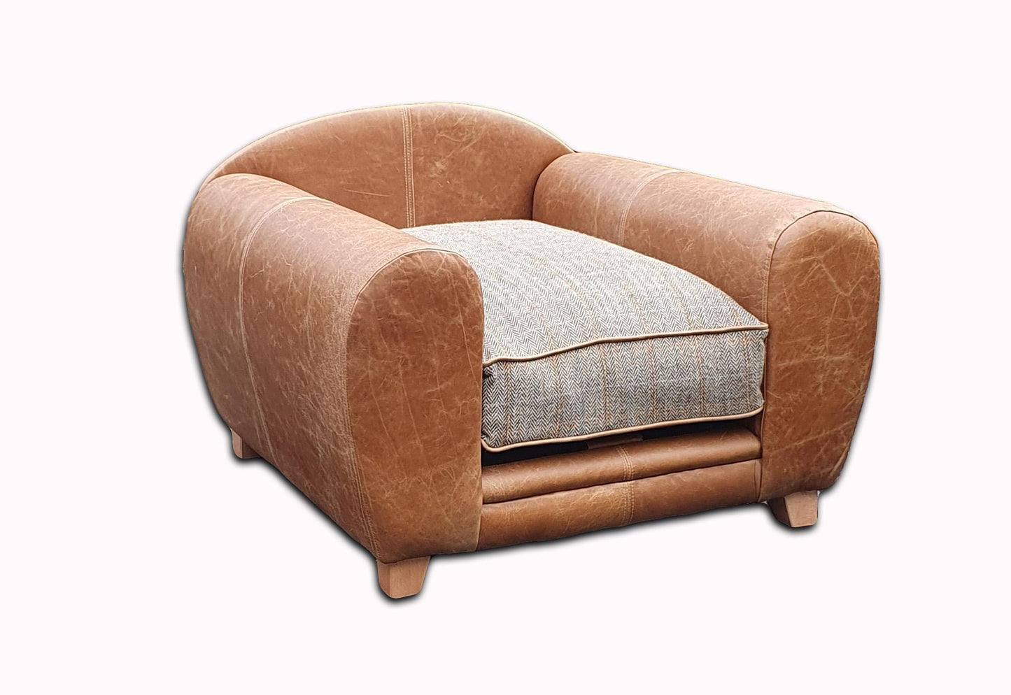 The Westy Leather Dog Sofa Bed - Medium