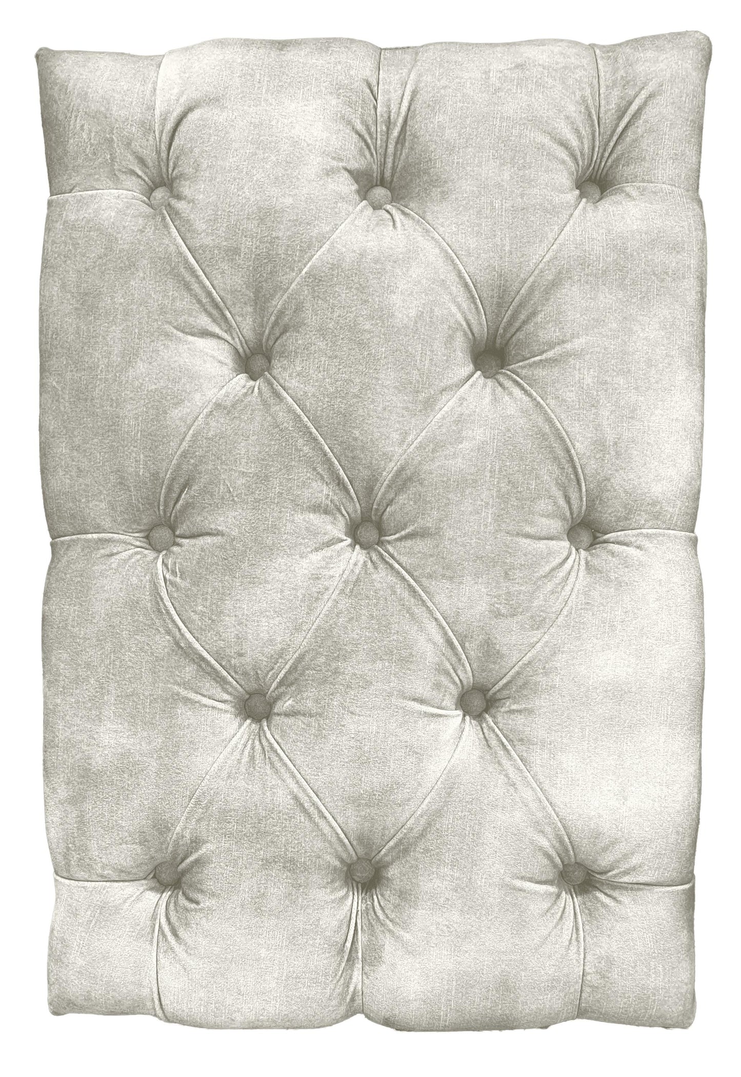 Chesterfield High Back Wing chair and stool - Presented In Luxury Almond Velvet - The Kensington