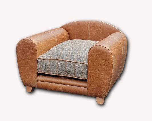 The Westy Leather Dog Sofa Bed - Medium